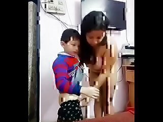 Hot bgrade movie aunty romancing with a young boy